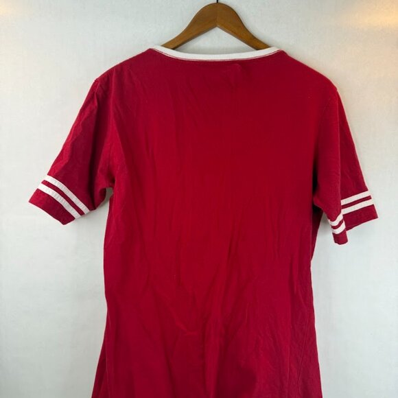 MILWAUKEE BUCKS Red Sequin Jersey T-Shirt - Picture 4 of 4